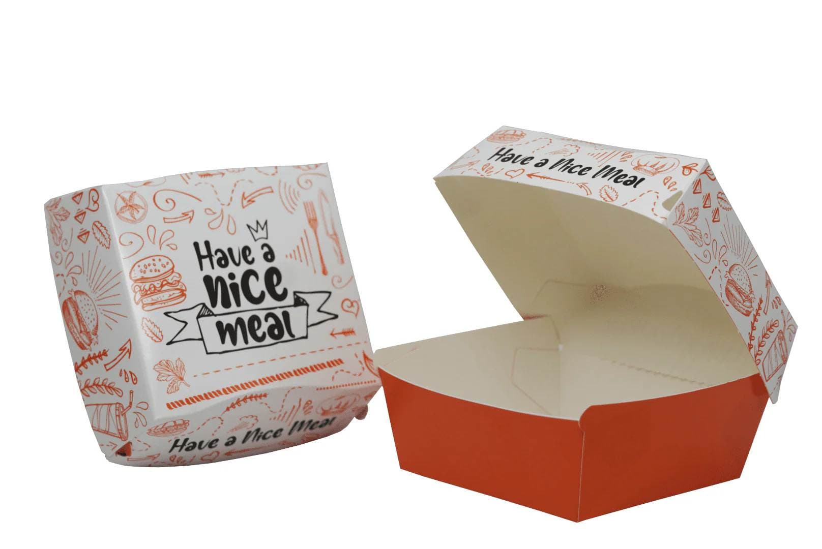 Kutija za hamburger 110x110x78 mm kom.